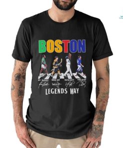 Boston Legends way Abbey Road Bill Russell Bobby Orr David Ortiz shirt