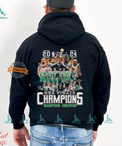 Boston celtics finals became nba champions fan signatures 2024 shirt