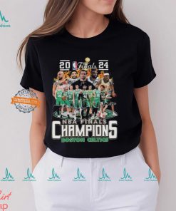 Boston celtics finals became nba champions fan signatures 2024 shirt