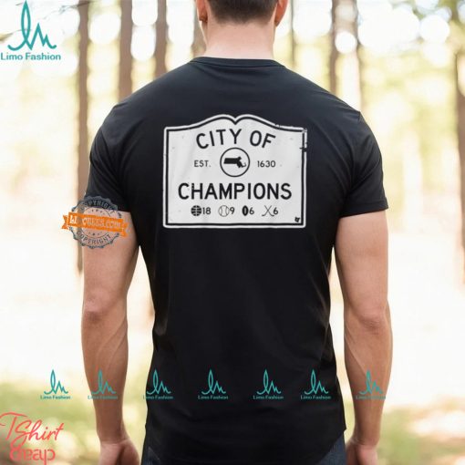 Boston sports city of champions est 1630 shirt