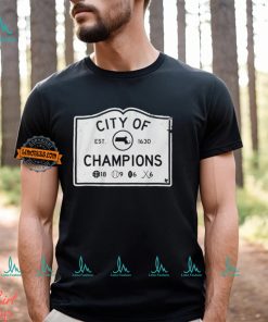 Boston sports city of champions est 1630 shirt