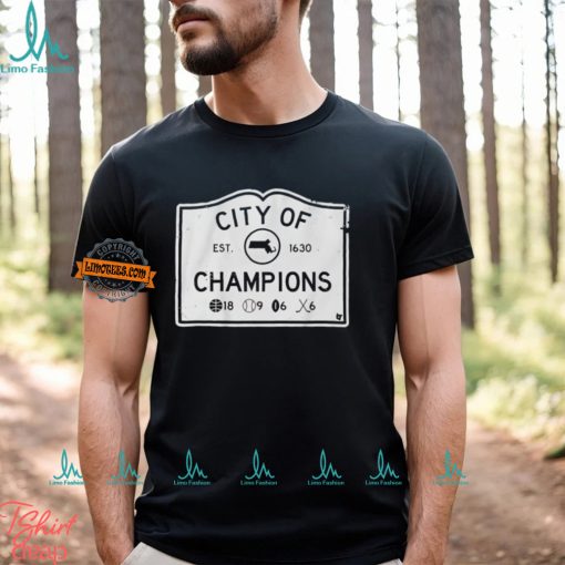 Boston sports city of champions est 1630 shirt