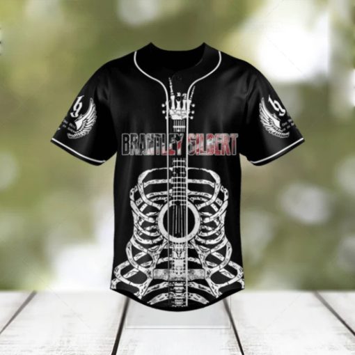 Brantley Gilbert Bury Me Upside Down Baseball Jersey