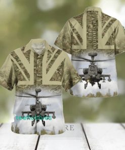 British Army AgustaWestland Apache Aloha Summer Beach Short Sleeve Hawaiian Shirt