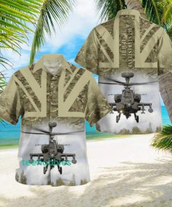 British Army AgustaWestland Apache Aloha Summer Beach Short Sleeve Hawaiian Shirt