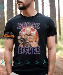 Brock Lesnar Purple Name Four Pose Mens Black T shirt