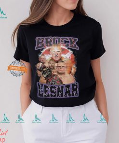 Brock Lesnar Purple Name Four Pose Mens Black T shirt
