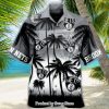 Nba Sacramento Kings Purple Black Tropical Flowers Hawaiian Shirt