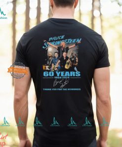 Bruce Springsteen 60 Years 1964 2024 Thank You For The Memories Signature Shirt