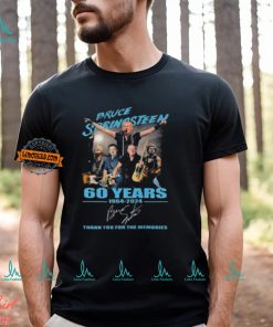 Bruce Springsteen 60 Years 1964 2024 Thank You For The Memories Signature Shirt