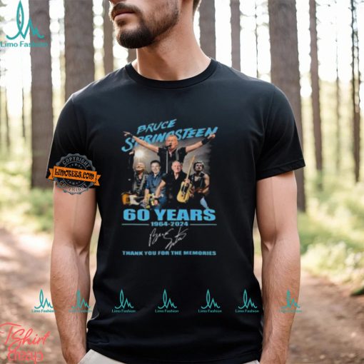 Bruce Springsteen 60 Years 1964 2024 Thank You For The Memories Signature Shirt