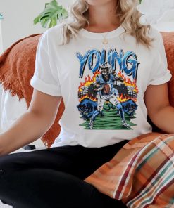 Bryce Young Carolina Panthers Young stadium graphic t shirt