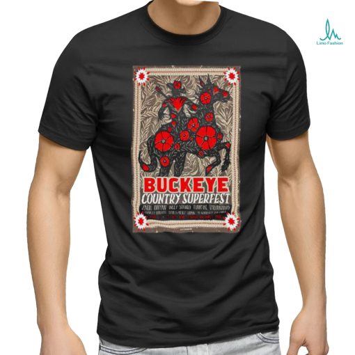 Buckeye Country Superfest Ohio Stadium Columbus OH June 22 23 2024 Poster shirt