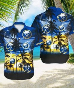 Buffalo Sabres NHL Hawaii Coconut And Logo Full Printed Hawaiian Shirt