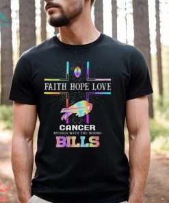 Buffalo bills cancer messed with the wrong bills fan 2024 shirt