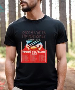 Cage The Elephant Neon Pill Tour Young THe Giant and Bakar 2024 Dates Shirt