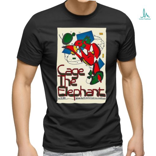 Cage The Elephant Utah First Credit Union Amphitheatre Salt Lake City UT June 20 2024 Poster shirt