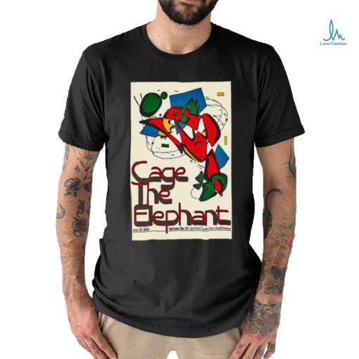 Cage The Elephant Utah First Credit Union Amphitheatre Salt Lake City UT June 20 2024 Poster shirt