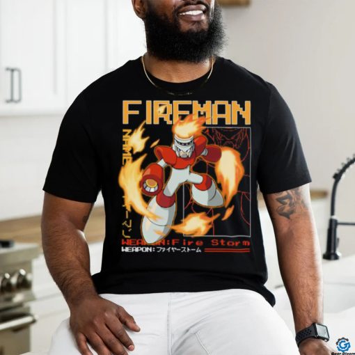 Capcom Fireman Large Print Shirt