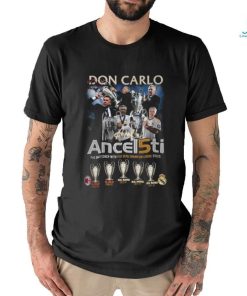 Carlo Ancelotti The Only Coach With Five UEFA Champion League Titles T Shirt