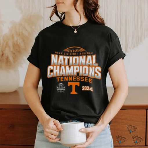 Champion Black Tennessee Volunteers 2024 NCAA Men’s Baseball College World Series Champions T Shirt