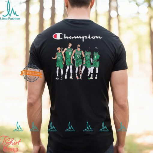 Champion Boston Celtics Derrick White Kristaps Porziņģis Jayson Tatum Jaylen Brown and Jrue Holiday shirt