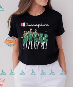 Champion Boston Celtics Derrick White Kristaps Porziņģis Jayson Tatum Jaylen Brown and Jrue Holiday shirt