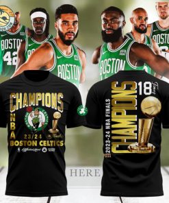 Champions NBA 2023 2024 Boston Celtics Different Here 18 Times 3D T Shirt