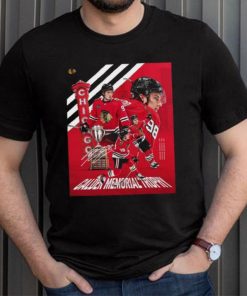 Chicago Blackhawks NHL Connor Bedard MVP Calder Memorial Trophy signature shirt