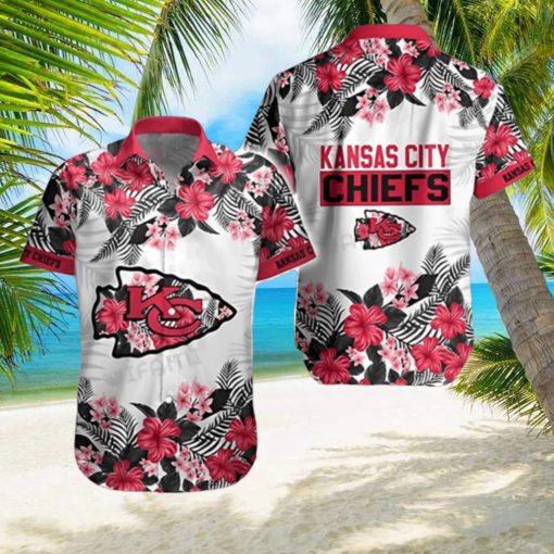 Chiefs Hawaiian Shirt Tropical Floral Pattern KC Chiefs Gift