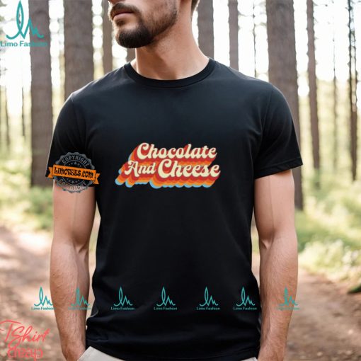 Chocolate & Cheese Script Shirt