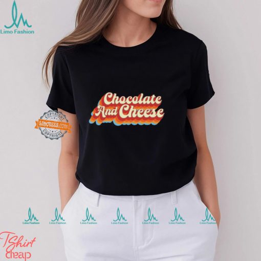 Chocolate & Cheese Script Shirt