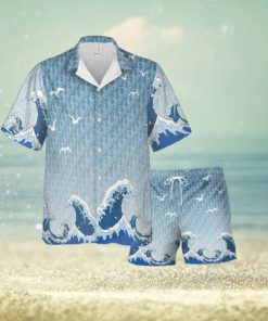 Christian Dior Great Waves Luxury Summer Hawaiian Shirt