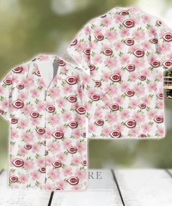 Cincinnati Reds Light Pink Hibiscus Cute Summer Gift For Men And Women Hawaiian Shirt