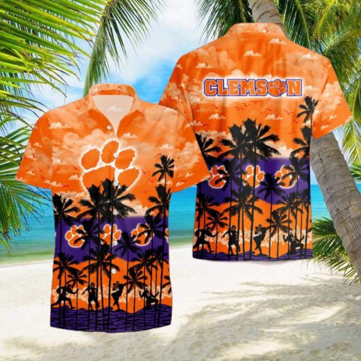 Clemson Tigers Summer Tropical Hawaiian Shirt