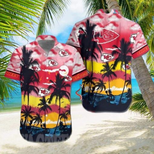 Cloud Beach Coconut Custom Kansas City Chiefs Gift Full Printed Hawaiian Shirt