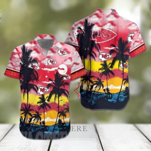 Cloud Beach Coconut Custom Kansas City Chiefs Gift Full Printed Hawaiian Shirt