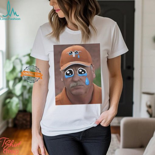 Coach Texas Mike White crying Texas Longhorns shirt