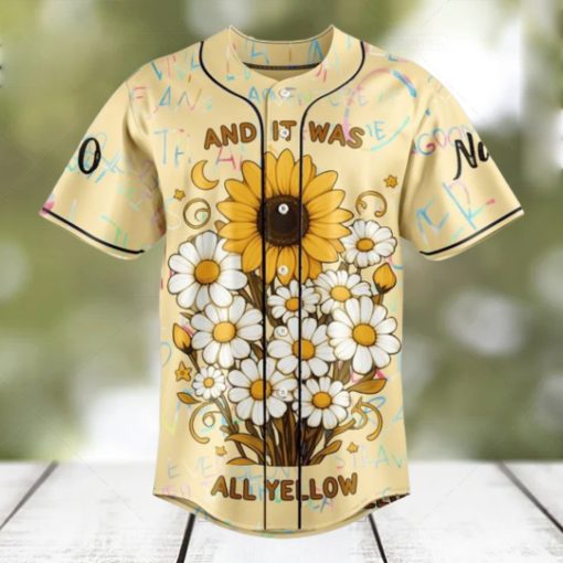 Coldplay And It Was All Yellow Custom Baseball Jersey