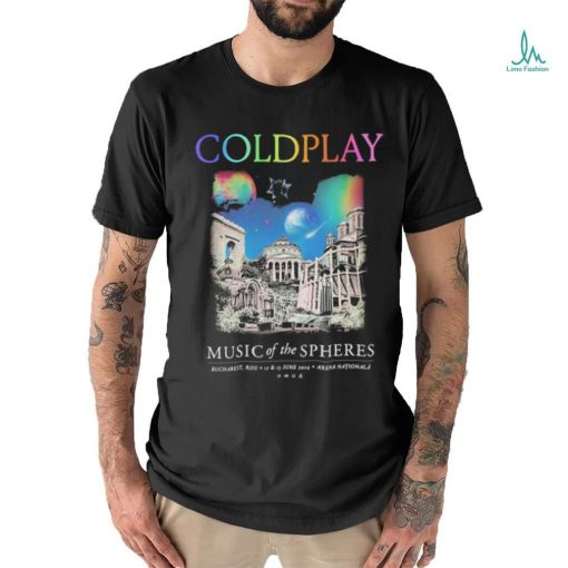 Coldplay Bucharest June 2024 Music Of The Spheres Limited Edition Tour Shirt