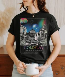 Coldplay Bucharest June 2024 Music Of The Spheres Tour Poster Shirt