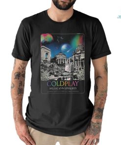 Coldplay Bucharest June 2024 Music Of The Spheres Tour Poster Shirt