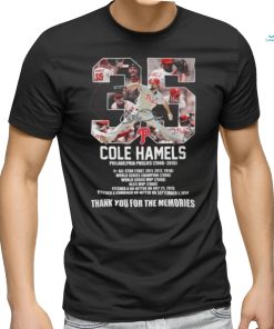Cole Hamels Philadelphia Phillies 2006 2015 Thank You For The Memories T Shirt, hoodie, sweater, long sleeve and tank top Cole Hamels Philadelphia Phillies 2006 2015 Thank You For The Memories T Shirt