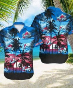 Colorado Avalanche NHL Hawaii Coconut And Logo Full Printed Hawaiian Shirt