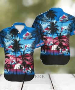 Colorado Avalanche NHL Hawaii Coconut And Logo Full Printed Hawaiian Shirt