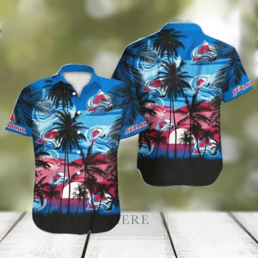 Colorado Avalanche NHL Hawaii Coconut And Logo Full Printed Hawaiian Shirt