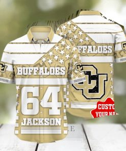 Colorado Buffaloes Personalized Name And Number Hawaiian Shirt Short For Fans