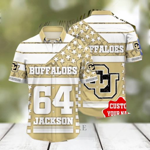 Colorado Buffaloes Personalized Name And Number Hawaiian Shirt Short For Fans