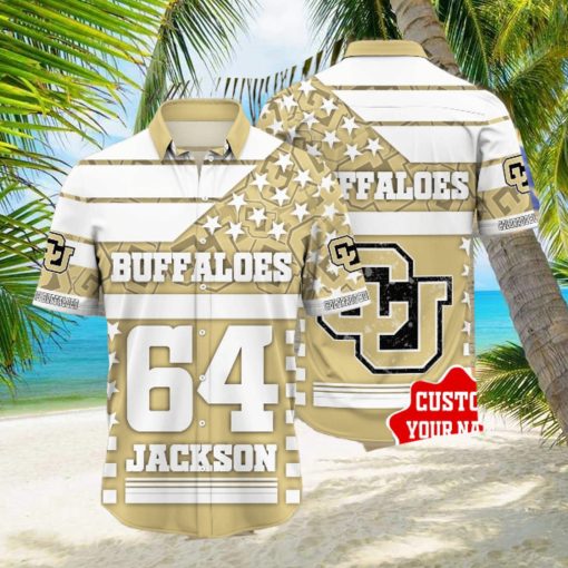 Colorado Buffaloes Personalized Name And Number Hawaiian Shirt Short For Fans