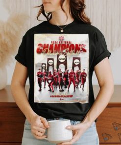 Congrats Oklahoma Sooners Women’s Softball 2024 National Champions There’s Only One Four Peat In NCAA Softball History Vintage T Shirt